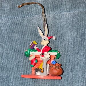 Warner Brothers Bugs Bunny Santa Holiday Christmas Tree Ornament Decor 1998